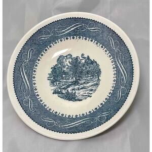 Vintage Currier & Ives Bowl - The Old Grist Mill